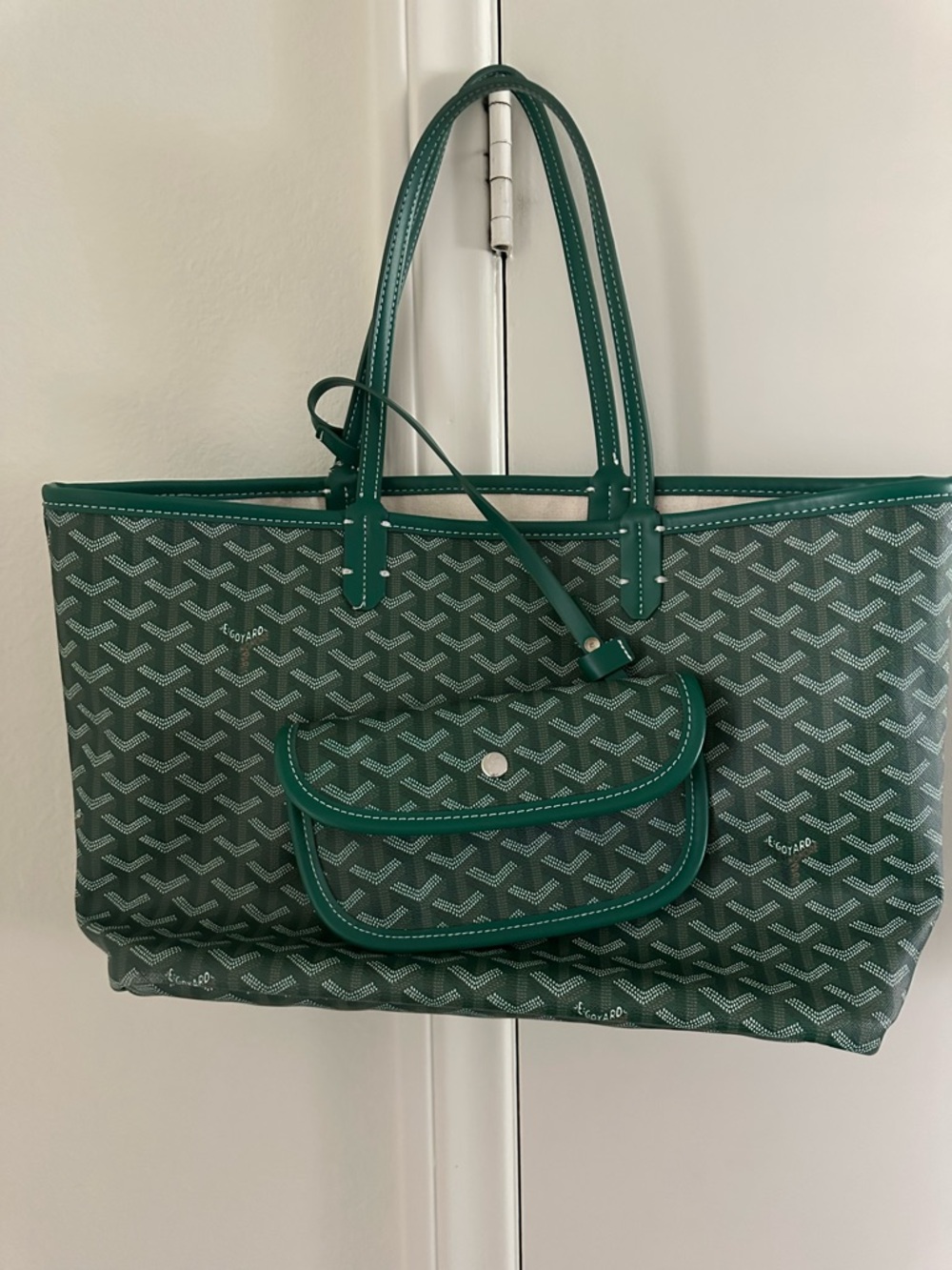Goyard St. Louis Tote, Large, Green